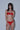 Ruby Red Silk Ruffle Thong