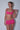 Layered Jersey Bra in Hot Pink